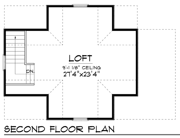 Cottage Floor Plan - Upper Floor Plan #70-972