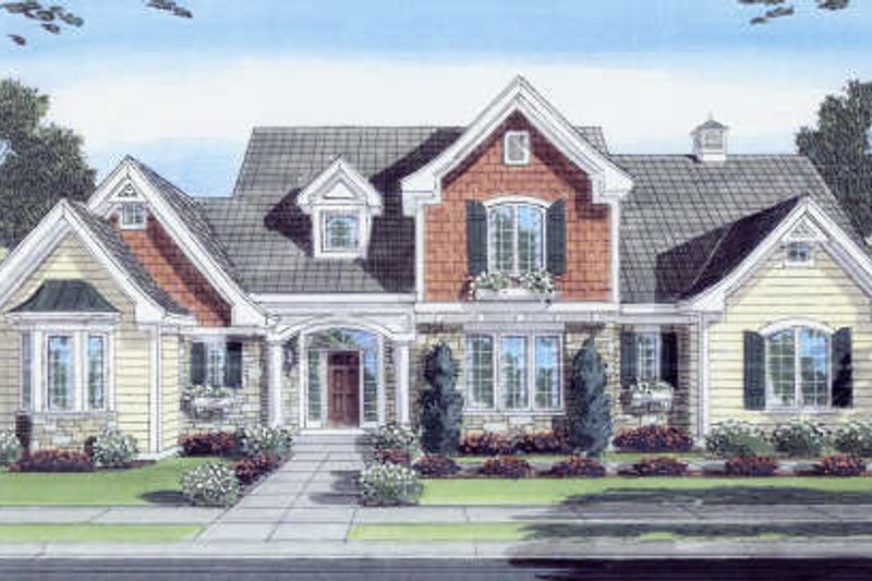 Dream House Plan - Traditional Exterior - Front Elevation Plan #46-427