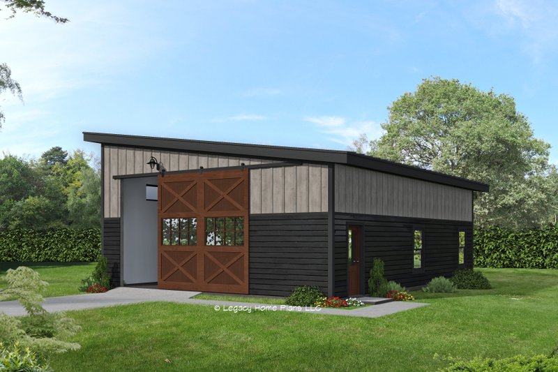 Architectural House Design - Contemporary Exterior - Front Elevation Plan #932-929