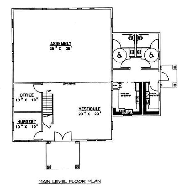 Country Floor Plan - Main Floor Plan #117-583