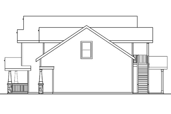 Exterior - Other Elevation 1 for Craftsman House Plan #124-612 - 3 bed, 2.5 bath