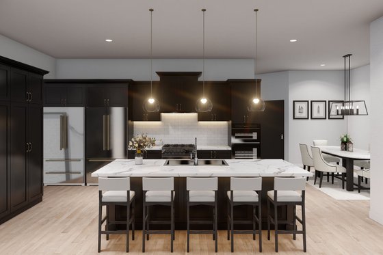 Interior - Kitchen for Traditional House Plan #923-64 - 5 bed, 4 bath