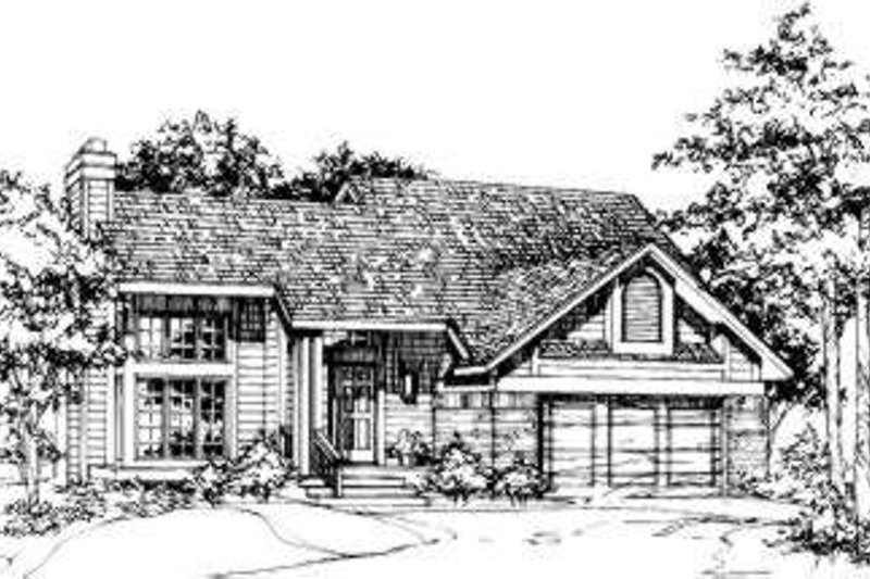 Architectural House Design - Exterior - Front Elevation Plan #320-128