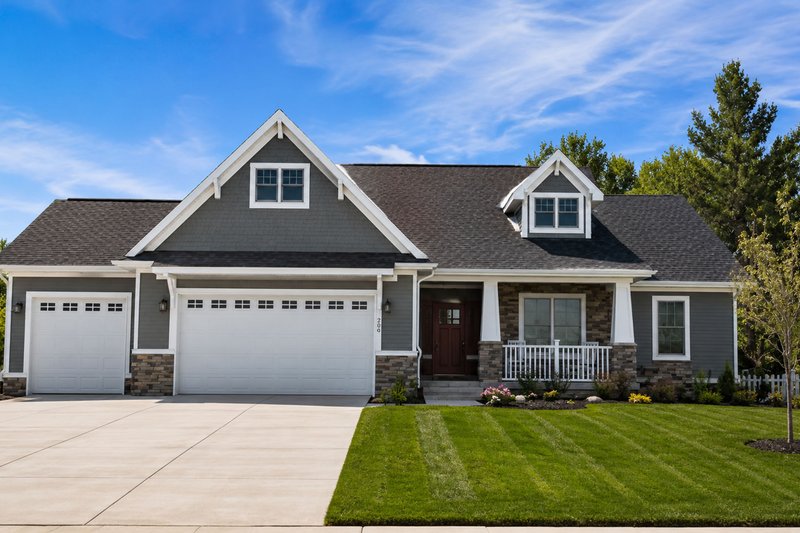 Home Plan - Exterior - Front Elevation 3 for Bungalow House Plan #20-1756 - 3 bed, 3 bath