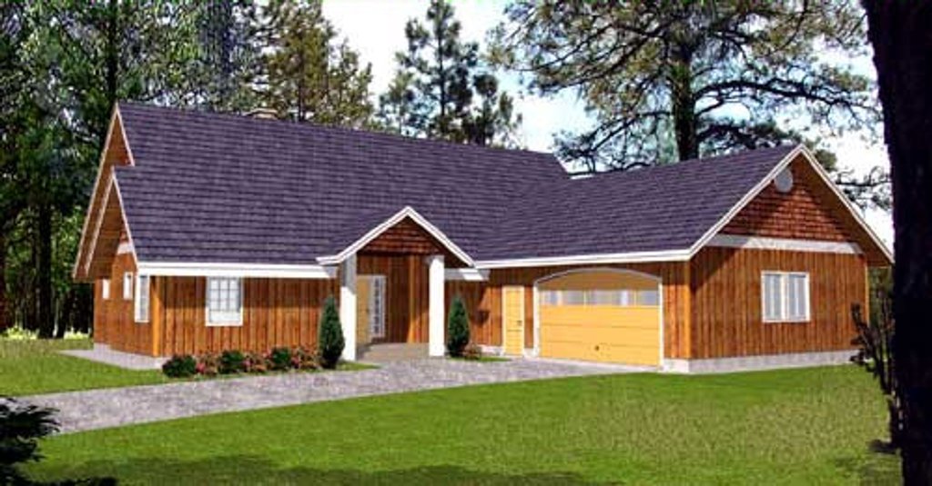 Bungalow Style House Plan - 3 Beds 2.5 Baths 2477 Sq/Ft Plan #117-584