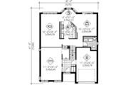 Traditional Style House Plan - 3 Beds 1.5 Baths 1836 Sq/Ft Plan #25-2192 