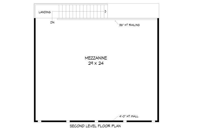 House Blueprint - Floor Plan - Upper Floor for Traditional House Plan #932-442, 0 bath