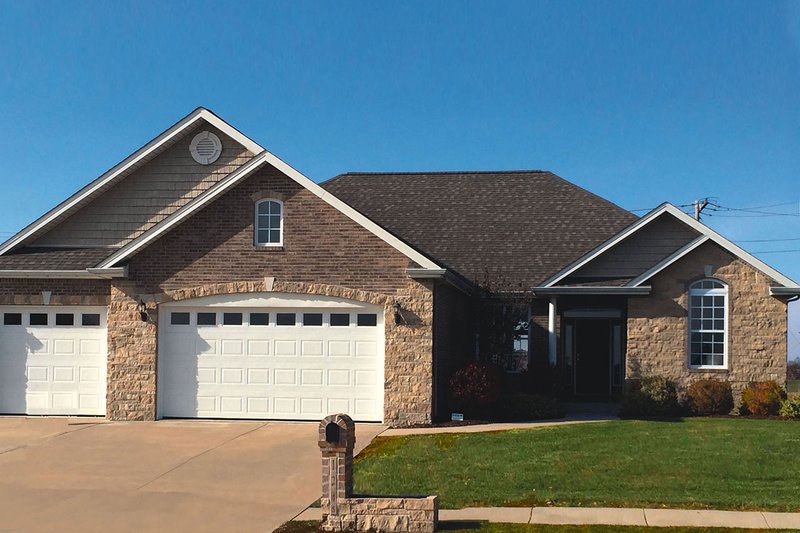Home Plan - Exterior - Front Elevation 3 for Traditional House Plan #20-2307 - 1 bed, 2 bath