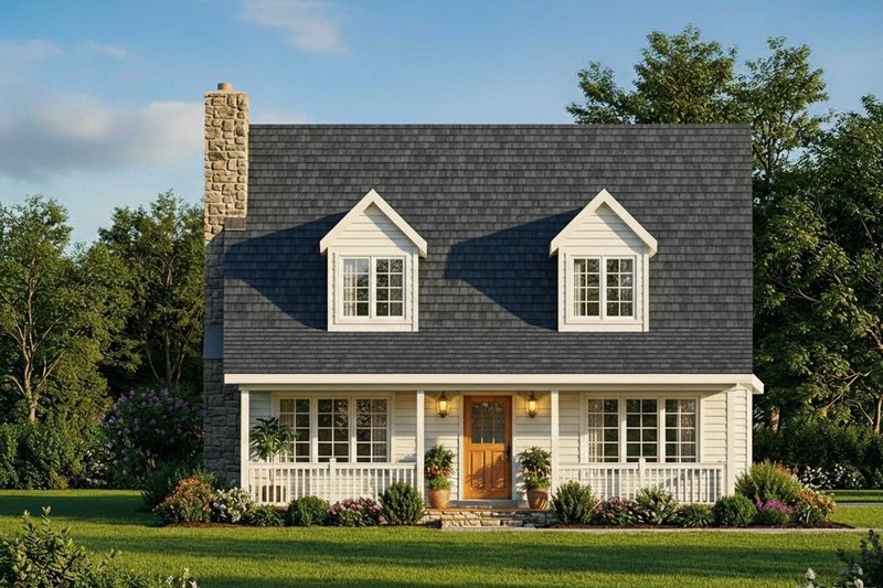 Dream House Plan - Exterior - Front Elevation 3 for Cottage House Plan #22-218 - 3 bed, 2.5 bath