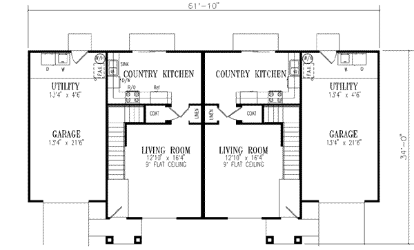 Colonial Floor Plan - Main Floor Plan #1-439