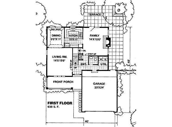 Traditional Floor Plan - Main Floor Plan #116-182