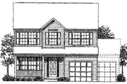 Colonial Style House Plan - 4 Beds 2.5 Baths 1790 Sq/Ft Plan #320-304 