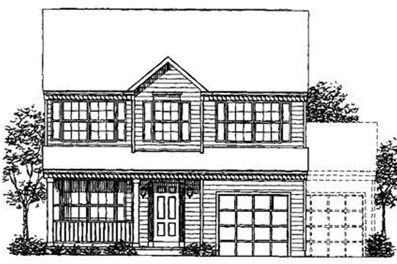 Home Plan - Colonial Exterior - Front Elevation Plan #320-304