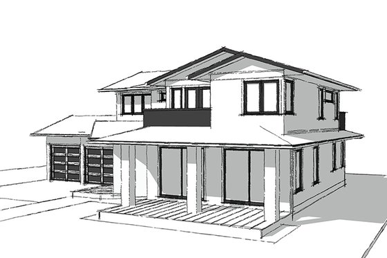 Exterior - Other Elevation 1 for Country House Plan #1101-35 - 4 bed, 3.5 bath