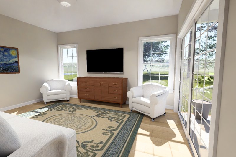 Architectural House Design - Interior - Family Room 3 for Cottage House Plan #513-2461 - 3 bed, 2 bath