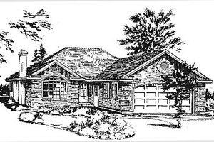 Traditional Exterior - Front Elevation Plan #18-183