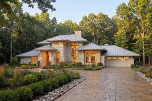 Prairie Exterior - Front Elevation Plan #120-117