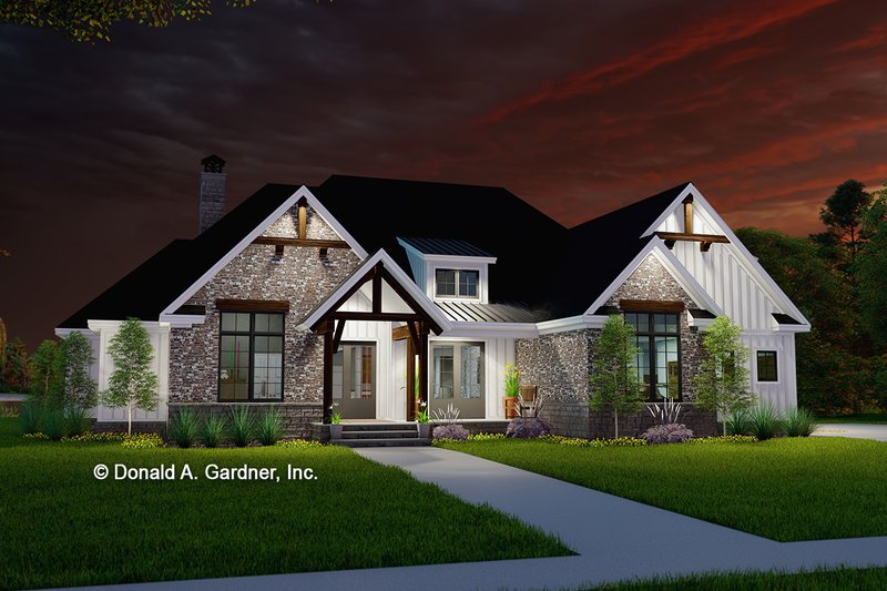 Home Plan - Exterior - Front Elevation 3 for Traditional House Plan #929-1165 - 4 bed, 3 bath