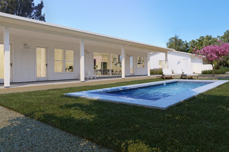House Blueprint - Exterior - Other Elevation 6 for Ranch House Plan #888-16 - 2 bed, 2 bath