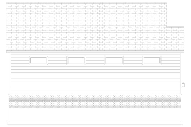 Architectural House Design - Exterior - Other Elevation 1 for Traditional House Plan #1060-224, 1.5 bath