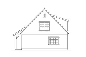 Exterior - Rear Elevation for Craftsman House Plan #124-1235, 0 bath