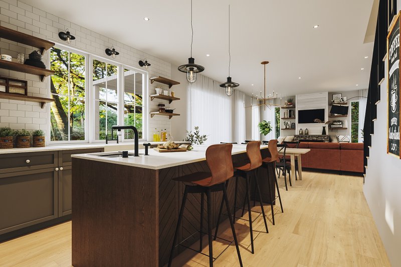 Dream House Plan - Interior - Kitchen 1 for Farmhouse House Plan #23-2740 - 3 bed, 2 bath