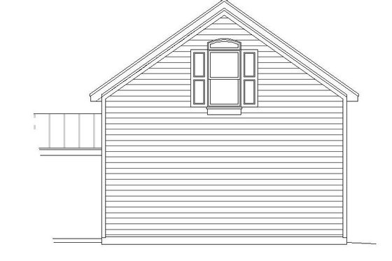 Exterior - Rear Elevation for Country House Plan #932-128, 0 bath