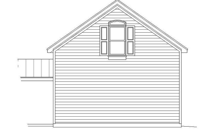 House Blueprint - Exterior - Rear Elevation for Country House Plan #932-128, 0 bath