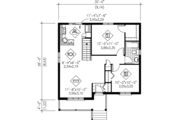 Craftsman Style House Plan - 2 Beds 1 Baths 806 Sq/Ft Plan #25-4112 