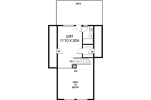 Floor Plan - Other Floor for Cottage House Plan #60-113 - 3 bed, 3.5 bath