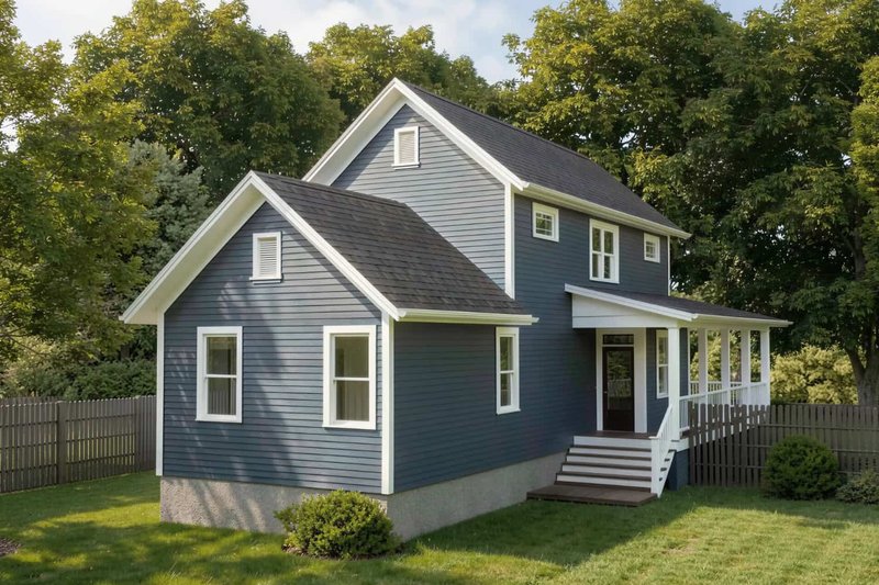 Dream House Plan - Exterior - Other Elevation for Farmhouse House Plan #79-270 - 3 bed, 2 bath