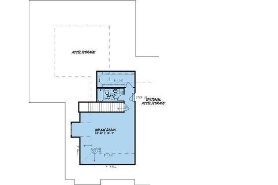Floor Plan - Other Floor for European House Plan #923-17 - 4 bed, 4.5 bath