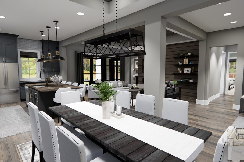 Dream House Plan - Interior - Family Room for Farmhouse House Plan #51-1221 - 4 bed, 3 bath
