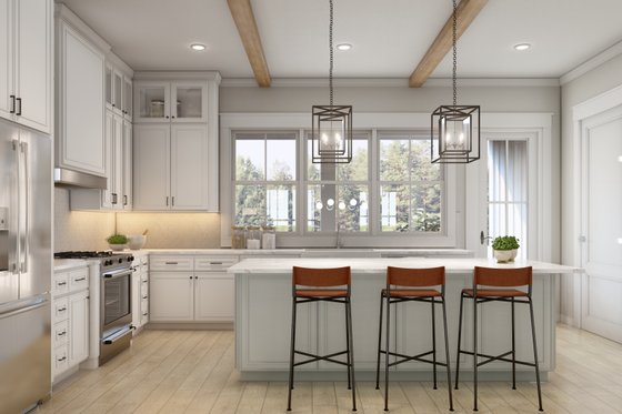 Interior - Kitchen 1 for Farmhouse House Plan #430-256 - 2 bed, 2 bath