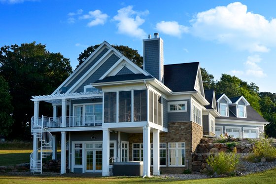 Exterior - Other Elevation 2 for Ranch House Plan #70-1499 - 2 bed, 2 bath