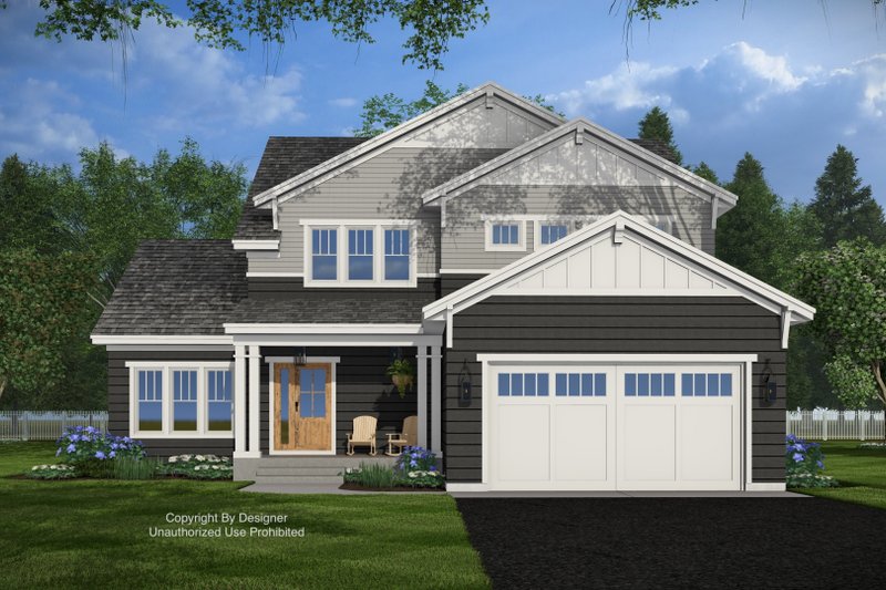 House Blueprint - Exterior - Front Elevation 4 for Bungalow House Plan #51-1423 - 4 bed, 3.5 bath