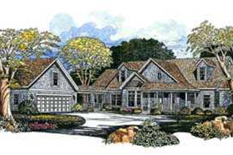 Architectural House Design - Traditional Exterior - Front Elevation Plan #72-154