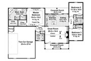 Traditional Style House Plan - 3 Beds 2 Baths 1604 Sq/Ft Plan #21-343 