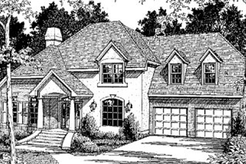 Home Plan - European Exterior - Front Elevation Plan #41-157
