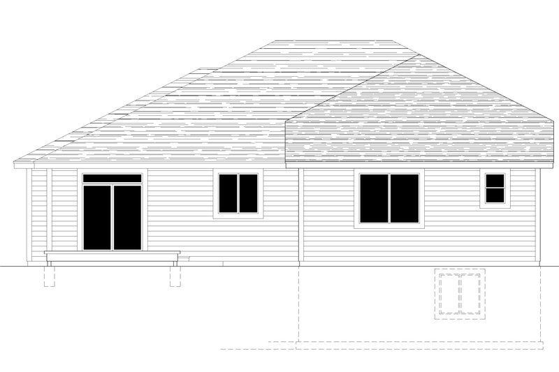 Dream House Plan - Exterior - Rear Elevation for Craftsman House Plan #112-180 - 3 bed, 3 bath