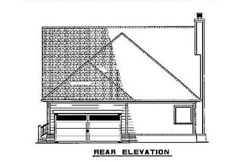 House Plan Design - Exterior - Rear Elevation for Cottage House Plan #17-2064 - 3 bed, 2.5 bath