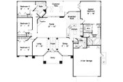 Mediterranean Style House Plan - 4 Beds 2 Baths 2104 Sq/Ft Plan #417-193 