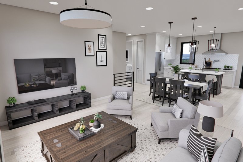 Dream House Plan - Interior - Family Room 2 for Modern House Plan #51-1308 - 2 bed, 2 bath