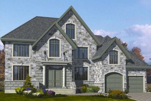 European Exterior - Front Elevation Plan #138-331