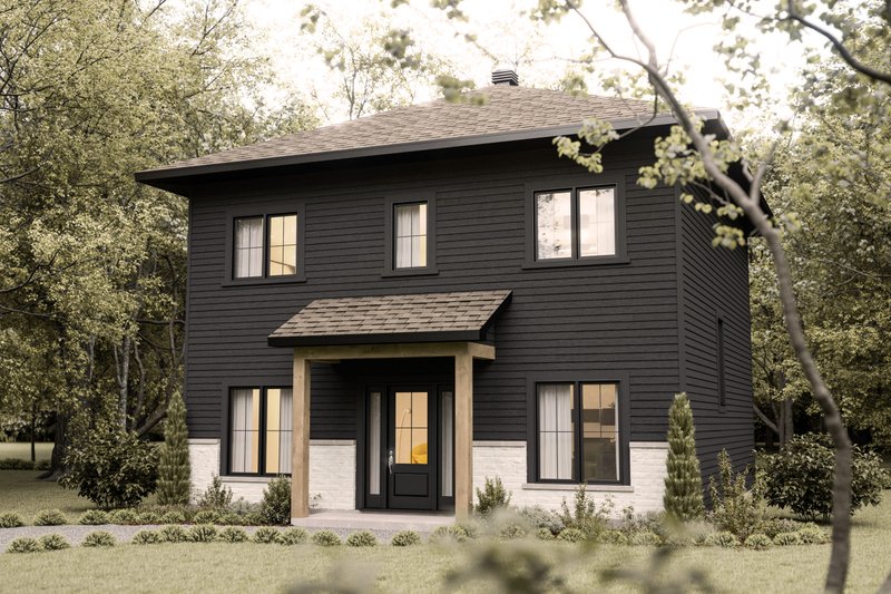 Contemporary Style House Plan - 3 Beds 1.5 Baths 1800 Sq/Ft Plan #23-2825