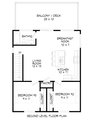 Traditional Style House Plan - 3 Beds 2 Baths 1160 Sq/Ft Plan #932-438 