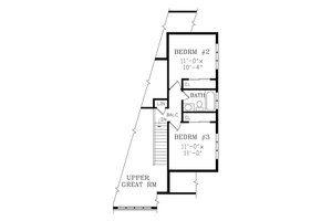 Floor Plan - Upper Floor for Contemporary House Plan #456-8 - 3 bed, 2.5 bath