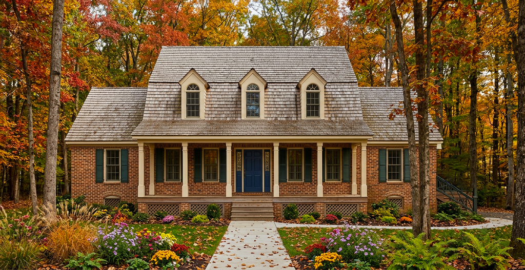 Exterior - Front Elevation 2 for Colonial House Plan #30-266 - 4 bed, 4 bath