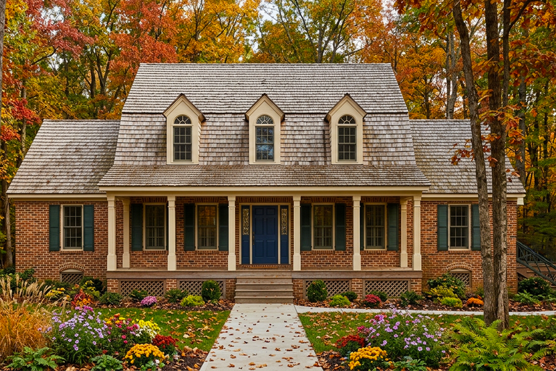 Home Plan - Exterior - Front Elevation 2 for Colonial House Plan #30-266 - 4 bed, 4 bath