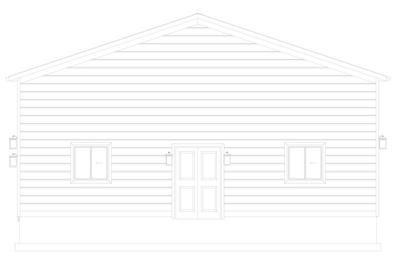 Architectural House Design - Exterior - Other Elevation 2 for Traditional House Plan #1060-274, 1 bath